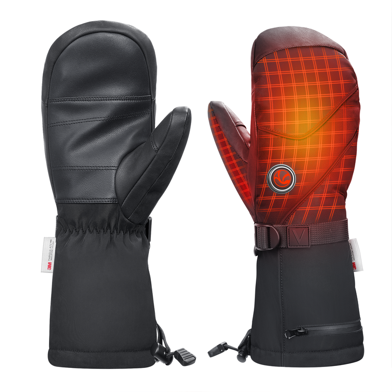 VELAZZIO Heated Mittens Glove for Men Women, Rechargeable Electric Battery Heated Gloves for Winter Ski Snowboarding Hunting Fishing